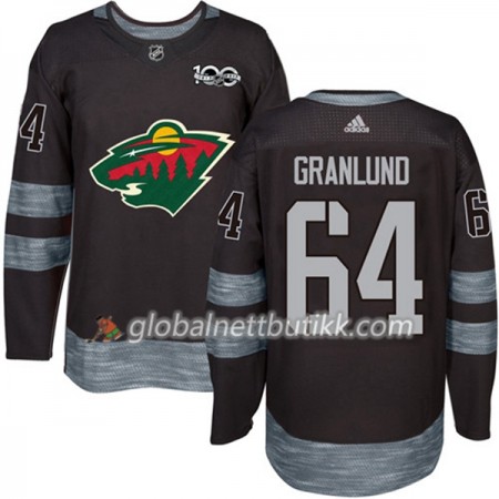Minnesota Wild Hockeydrakt Mikael Granlund 64 1917-2017 100th Anniversary Svart Adidas Authentic - Herre